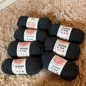 Lion Brand Wool-Ease Yarn in Flint / Lot of x7